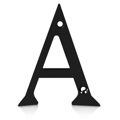 XFORT Front Door Letter, Letter A, Black