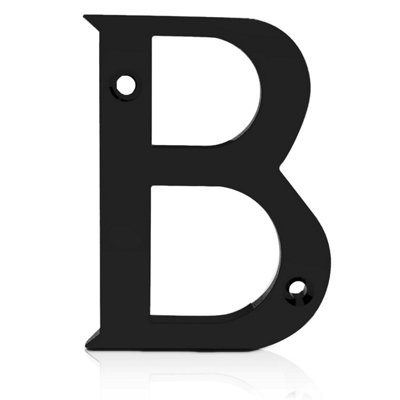 XFORT Front Door Letter, Letter B, Black | DIY at B&Q