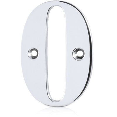 XFORTPolished Chrome Front Door Number 2, House