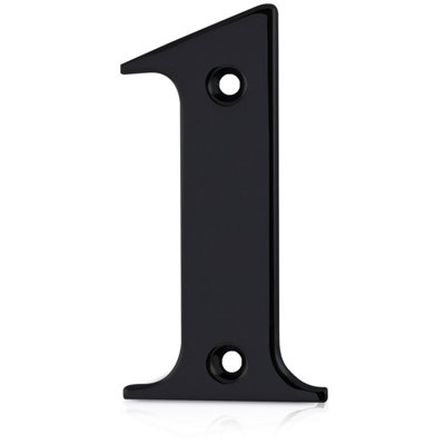 XFORT Front Door Number, Number 1, Black