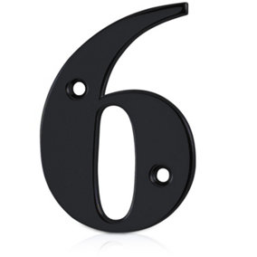 XFORT Front Door Number, Number 6, Black
