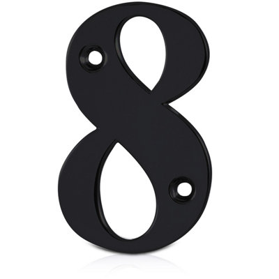 XFORT Front Door Number, Number 8, Black