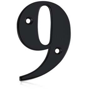 XFORT Front Door Number, Number 9, Black