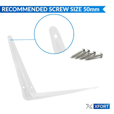 XFORT London Shelf Brackets White