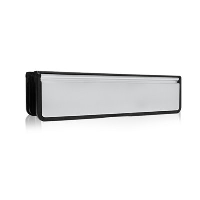 XFORT MailPlate Luxe 10" Letterplate Matt Chrome, 40-80mm Price Comparisons | Compare The Build