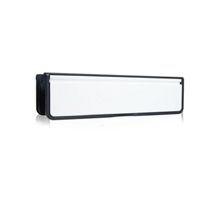 Xfort MailPlate Boîte aux lettres de luxe de 30,5 cm Noir mat Résistant aux courants d'air Boîte