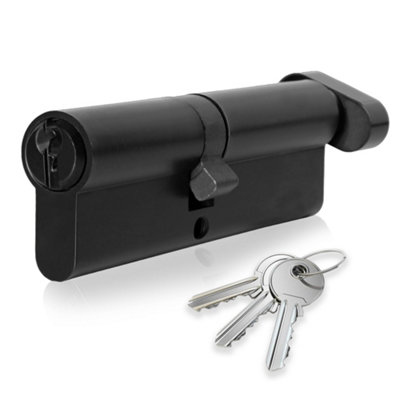 XFORT Matt Black Euro Cylinder Lock 35/35T (70mm)