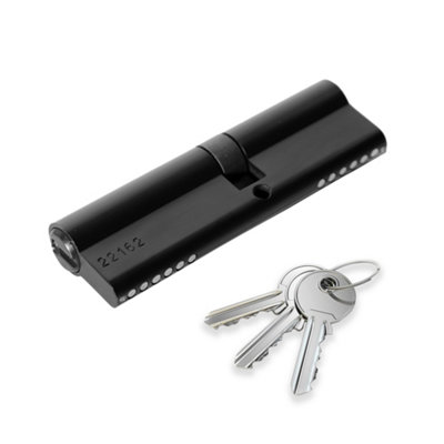 XFORT Matt Black Euro Cylinder Lock 45/45 (90mm) - 7