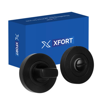 XFORT Matt Black Thumb Turn and Release Set