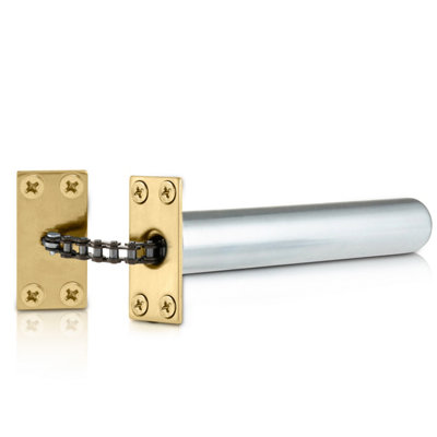 XFORT Polished Brass Concealed Door Closer for Internal Doors