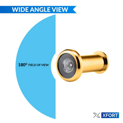 Solid Door Viewer - Wide Lens 180 Degrees - Extendable Size