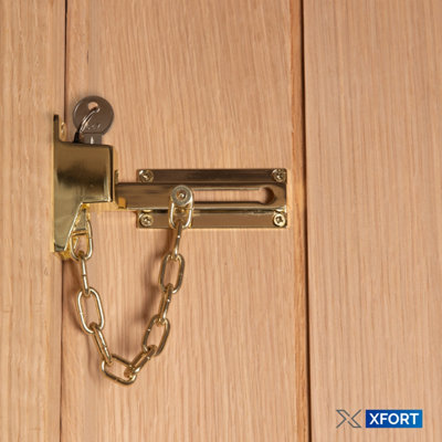 Heavy Duty Brass Locking Door Chain - The Ceramic Store