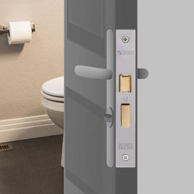 XFORT Polished Chrome Bathroom Lock 65mm