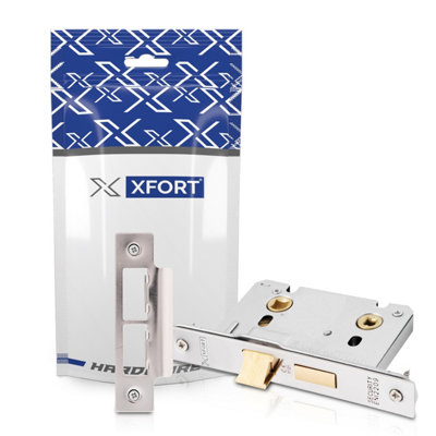 XFORT Polished Chrome Bathroom Lock 65mm