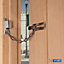 XFORT Polished Chrome Locking Door Chain, Front Door Security Chain