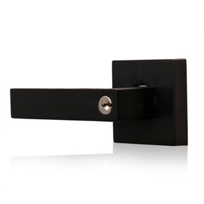 XFORT Quad Entrance Knob Set Matt Black for Internal Doors