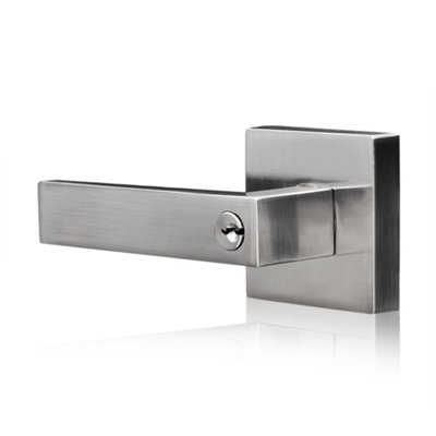 XFORT Quad Entrance Knob Set Satin Chrome for Internal Doors