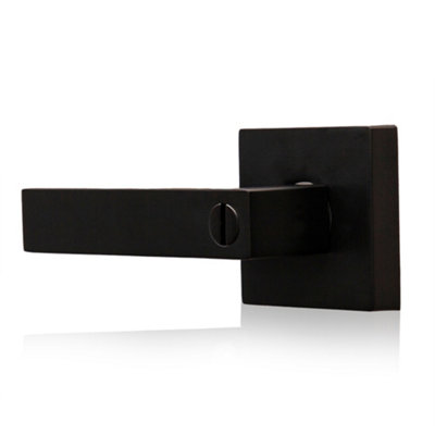 XFORT Quad Privacy Knob Set Matt Black for Internal Doors