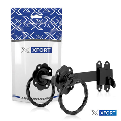 XFORT Ring Gate Latch Twisted Black - 7
