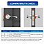 XFORT Satin Chrome Euro Profile Sashlock 65mm
