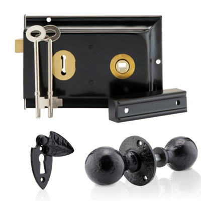 XFORT Smithy's Range Ball Shaped Rim Knob Set Black Antique, Complete ...