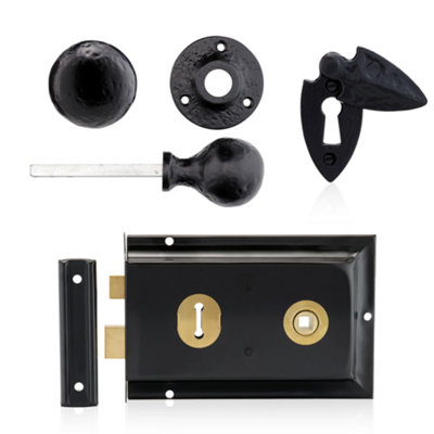 XFORT Smithy's Range Ball Shaped Rim Knob Set Black Antique, Complete ...