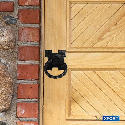 XFORT Smithy's Range Rope Ring Gate Latch Black Antique - 5