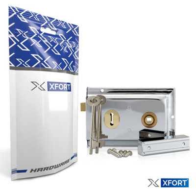 XFORT Traditional Rimlock (Polished Chrome). - 6