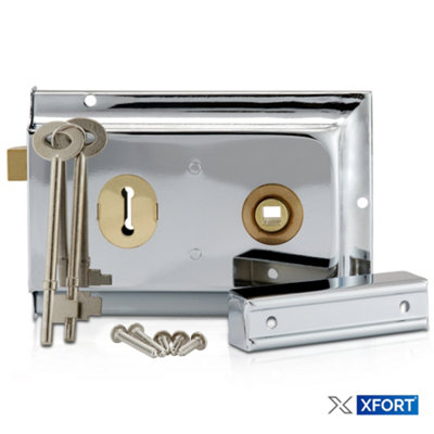 XFORT Traditional Rimlock (Polished Chrome). - 7