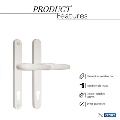 XFORT Uros UPVC Door Handle Long (White) - 5
