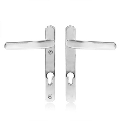 XFORT Uros UPVC Door Handle Short (Polished Chrome) DIY at B&Q