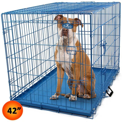 XL 42inch Foldable Blue Dog Cage