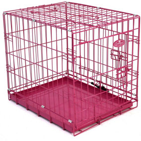 XL 42inch Foldable Pink Dog Cage