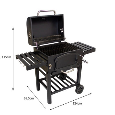 XL BBQ Smoker Charcoal Barbecue Grill - 4