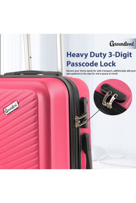 XL Delta Hard Shell 3 Piece Luggage Set - Pink