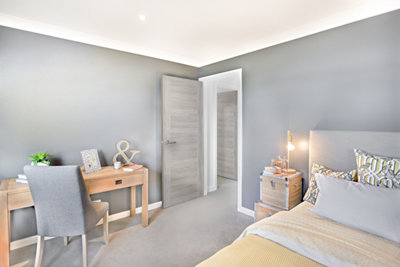 XL Joinery Internal Laminate White Grey Forli Fire Door - 2040 x 726 x 44mm