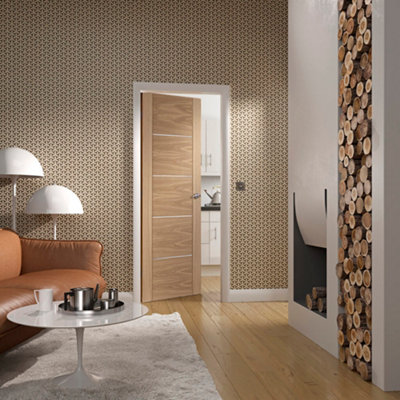 XL Joinery Internal Portici Oak Pre-Finished Door 1981 x 762 x 35mm (30")