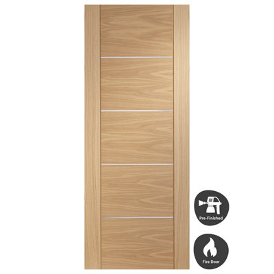 XL Joinery Internal Portici Oak Pre-Finished Fire Door 1981 x 838 x 44mm (33")