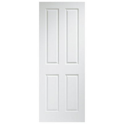 XL Joinery Internal Pre-finished White Moulded Victorian 4 Panel Door  - 1981 x 838 x 35mm (33")