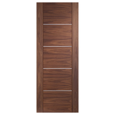 XL Joinery Internal Walnut Pre-finished Portici Fire Door  - 1981 x 686 x 44mm (27")