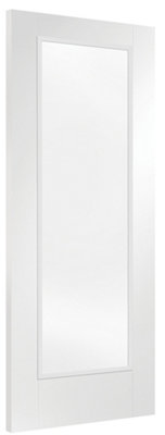 XL Joinery Internal White Primed Pattern 10 Fire Door with Clear Glass 1981 x 838 x 44mm (33")