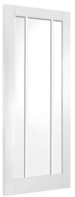 XL Joinery Internal Worcester White Clear Glass Primed Door 1981 x 762 x 35mm (30")