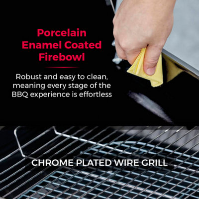 XL Portable Standing Charcoal Grill Barbeque - 4