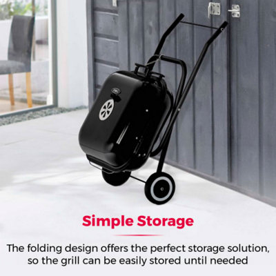 XL Portable Standing Charcoal Grill Barbeque - 5