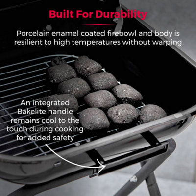 XL Portable Standing Charcoal Grill Barbeque - 7