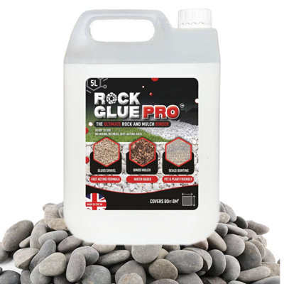 XL Powerful 5 Litre Rock Glue For Bonding Bark, Stones & Gravels ...