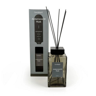 XL Square Reed Diffuser 2000ml Amberwood & Musk