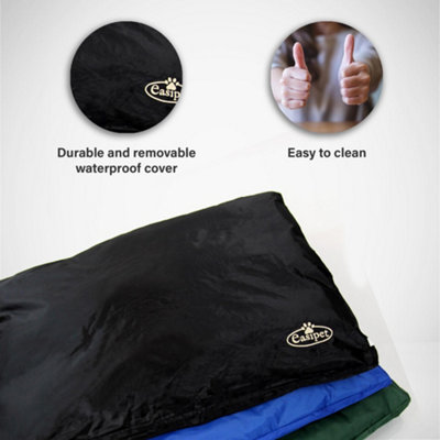 XL Waterproof Pet Cushion Bed Black