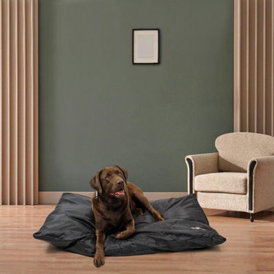XL Waterproof Pet Cushion Bed Black - 5