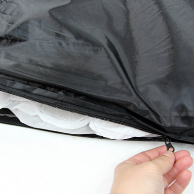 XL Waterproof Pet Cushion Bed Black - 6